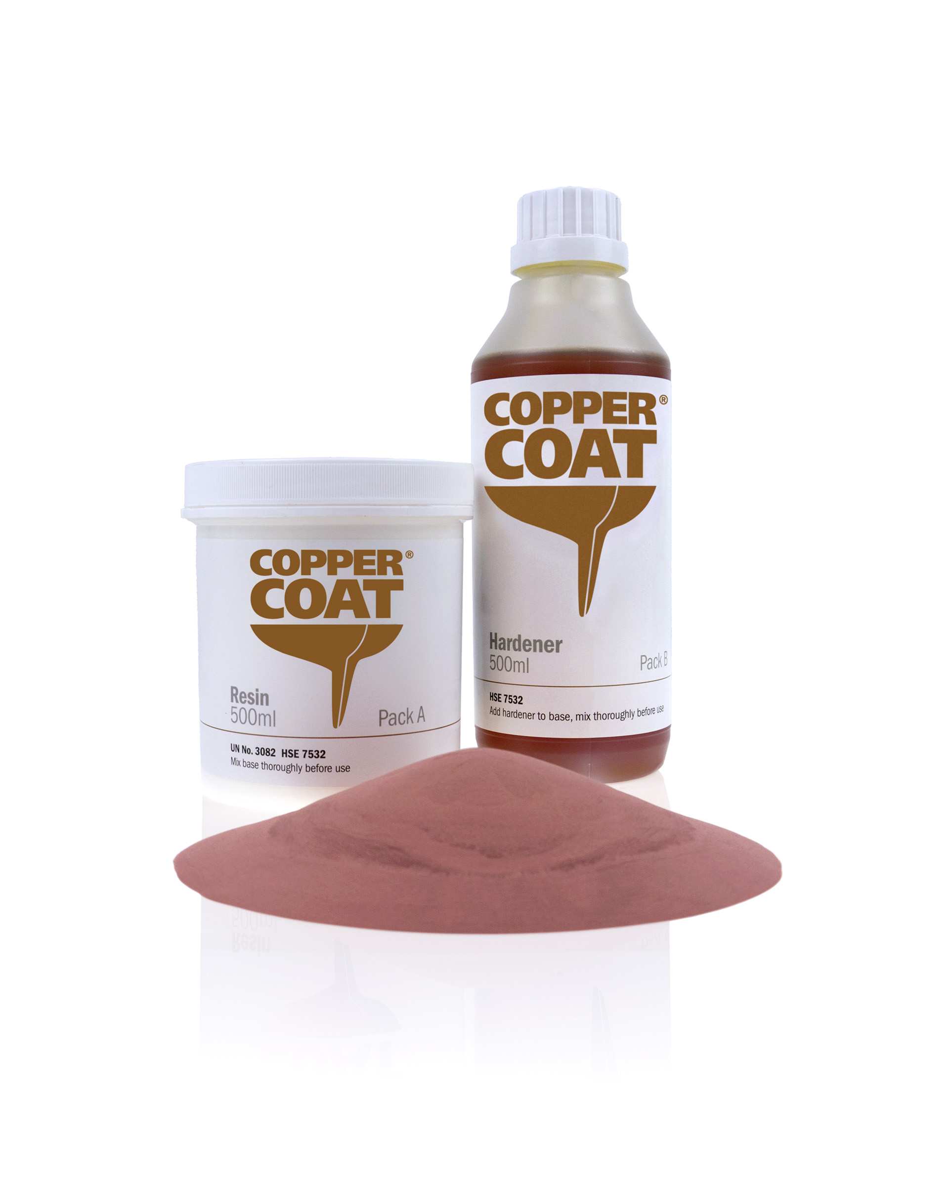 Coppercoat 1 Litre Pack including epoxy resin and copper powder